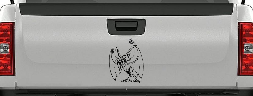 Bad little Bat Car or Truck Window Decal Sticker (Black)