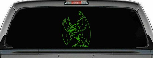 Bad little Bat Car or Truck Window Decal Sticker (Lime)