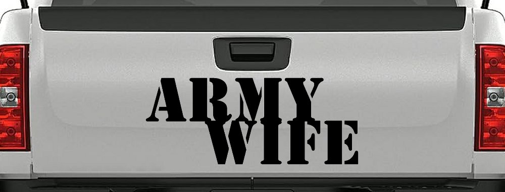 Army Wife Military Car or Truck Window Decal Sticker