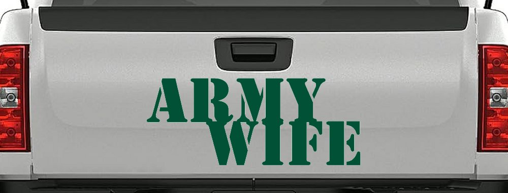 Army Wife Military Car or Truck Window Decal Sticker