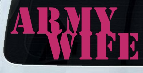 Army Wife Military Car or Truck Window Decal Sticker