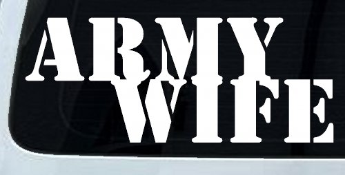 Army Wife Military Car or Truck Window Decal Sticker