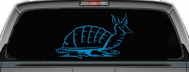Armadillo Car or Truck Window Decal Sticker