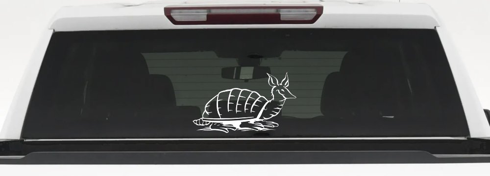 Armadillo Car or Truck Window Decal Sticker