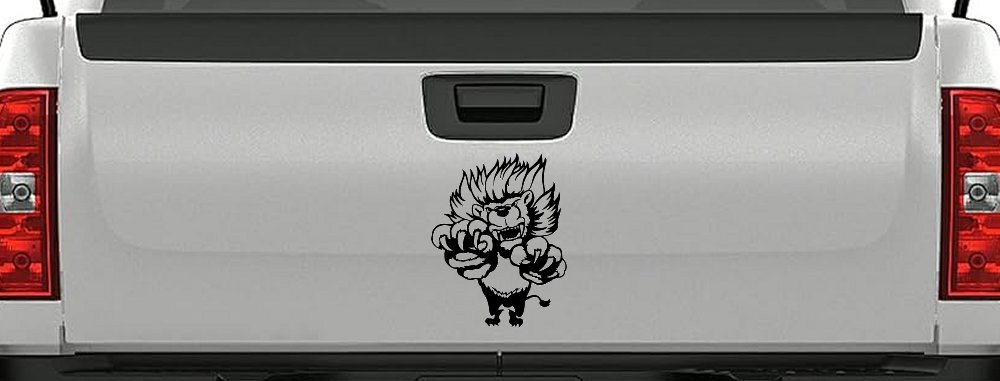 Pouncing Attacking Lion Car or Truck Window Decal Sticker