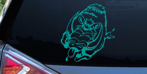 Wild Boar Hog Charging Car or Truck Window Decal Sticker