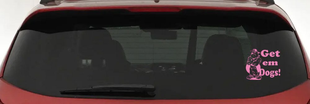 Get Em Dogs Bulldogs Sports Car or Truck Window Decal Sticker