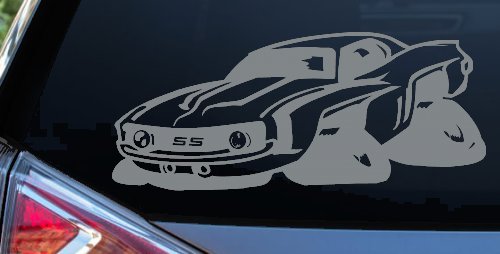 Chevrolet Camaro SS Car or Truck Window Decal Sticker (Telegrey)