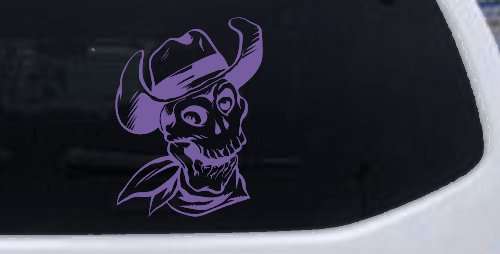 Western Cowboy Skull Car or Truck Window Decal Sticker