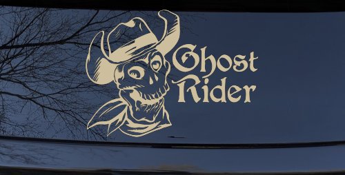 Ghost Rider Cowboy Skull Car or Truck Window Decal Sticker