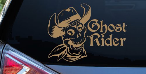 Ghost Rider Cowboy Skull Car or Truck Window Decal Sticker
