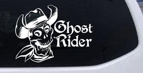 Ghost Rider Cowboy Skull Car or Truck Window Decal Sticker