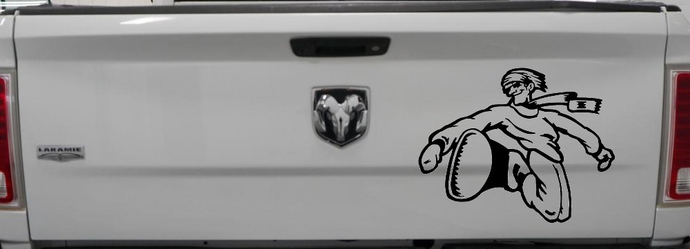 Snowboard Rider Sports Car or Truck Window Decal Sticker