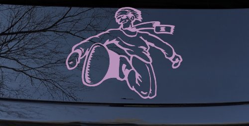 Snowboard Rider Sports Car or Truck Window Decal Sticker (Lilac)