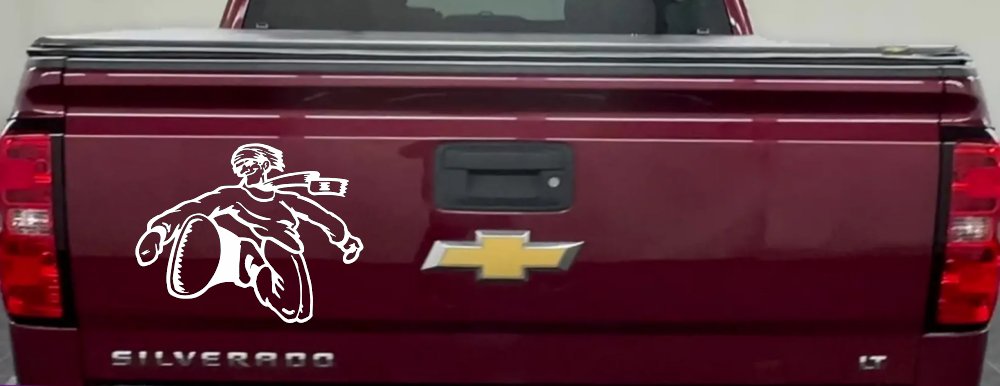 Snowboard Rider Sports Car or Truck Window Decal Sticker