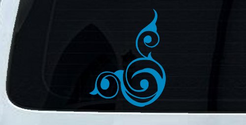 Inside Corner Swirl Car or Truck Window Decal Sticker