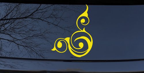 Inside Corner Swirl Car or Truck Window Decal Sticker