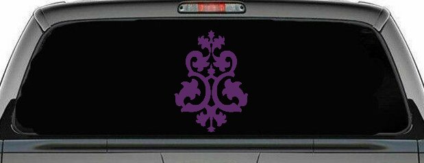 Swirl Vine Accents Car or Truck Window Decal Sticker