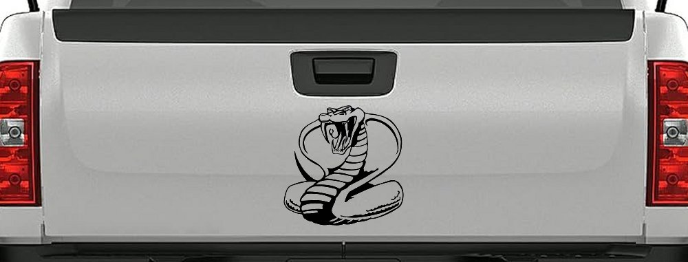 King Cobra Animals Car or Truck Window Decal Sticker (Black)