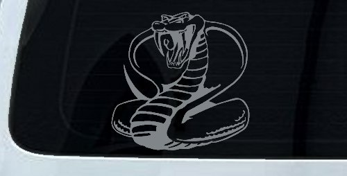 King Cobra Animals Car or Truck Window Decal Sticker (Telegrey)