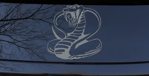 King Cobra Animals Car or Truck Window Decal Sticker (Telegrey)