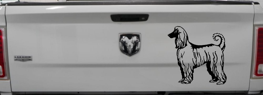 Afghan Hound Dog Car or Truck Window Decal Sticker