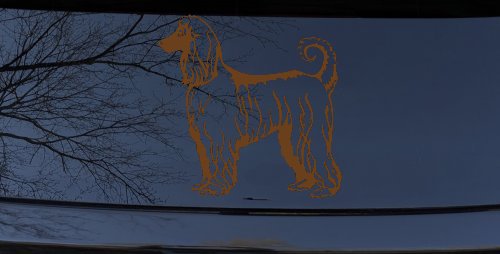 Afghan Hound Dog Car or Truck Window Decal Sticker