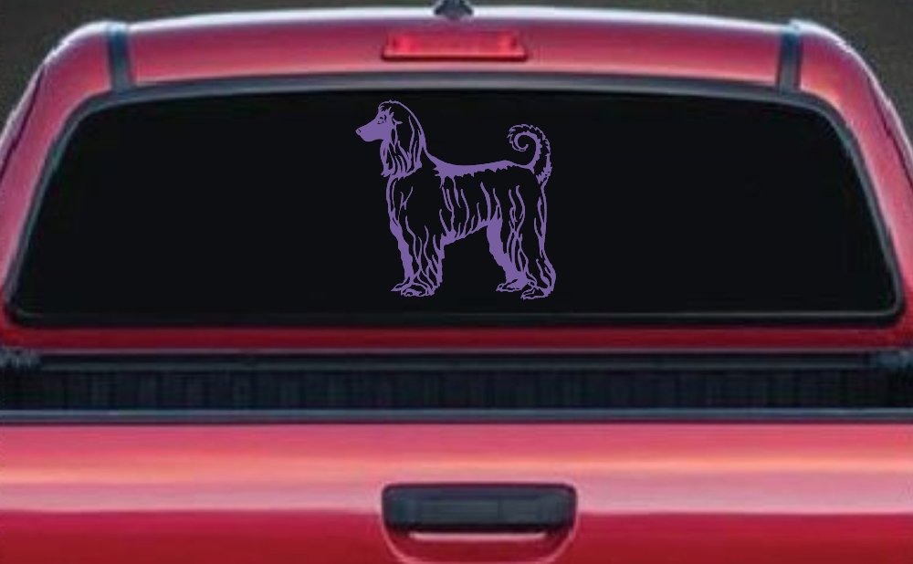 Afghan Hound Dog Car or Truck Window Decal Sticker