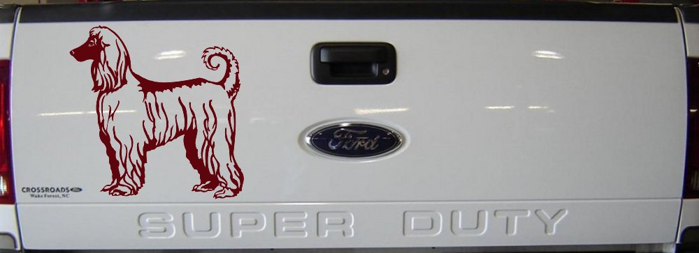 Afghan Hound Dog Car or Truck Window Decal Sticker