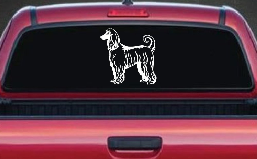 Afghan Hound Dog Car or Truck Window Decal Sticker