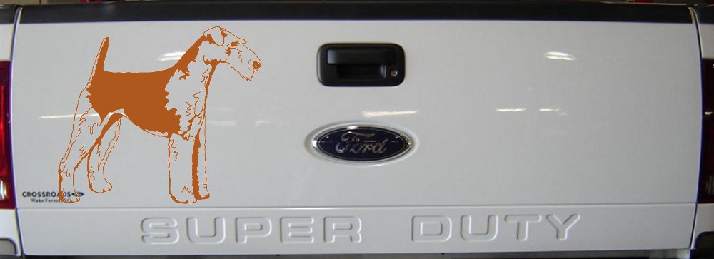 Airedale Terrier Dog Car or Truck Window Decal Sticker