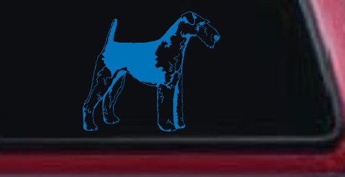 Airedale Terrier Dog Car or Truck Window Decal Sticker
