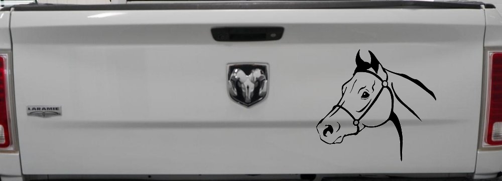 Horse Head Western Farm Ranch Car or Truck Window Decal Sticker
