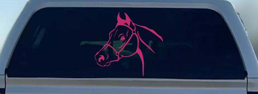 Horse Head Western Farm Ranch Car or Truck Window Decal Sticker