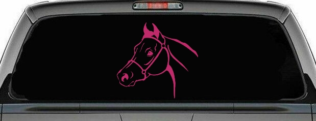 Horse Head Western Farm Ranch Car or Truck Window Decal Sticker