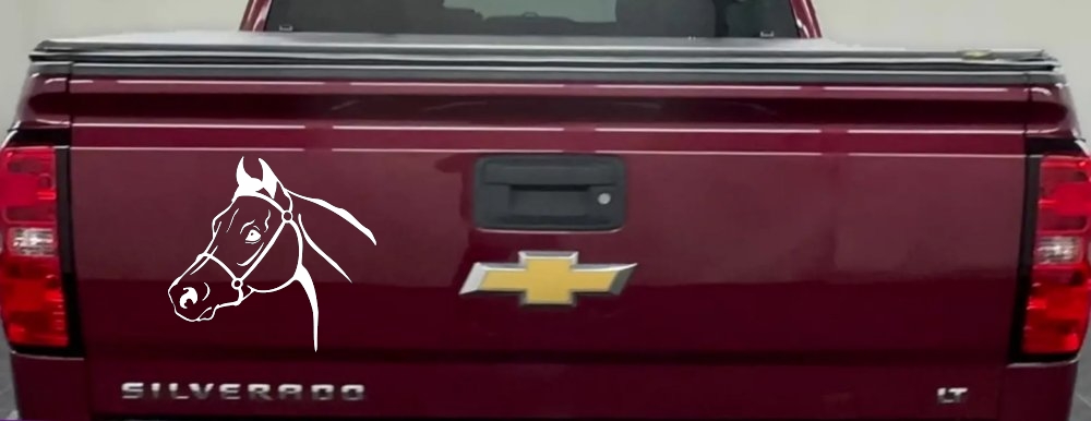 Horse Head Western Farm Ranch Car or Truck Window Decal Sticker