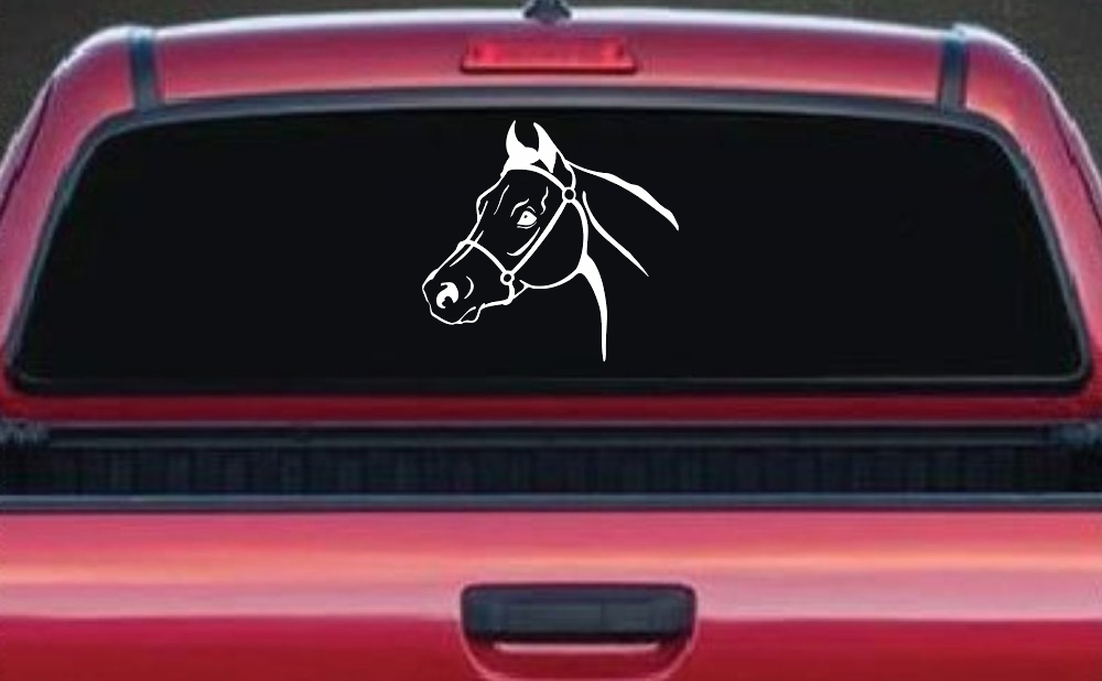 Horse Head Western Farm Ranch Car or Truck Window Decal Sticker