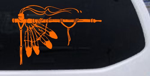 Native American Indian Peace Pipe Western Car or Truck Window Decal Sticker