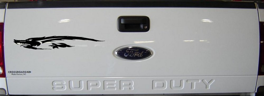 Flying Asian Dragon Decal for Car Truck Window Vinyl Sticker (Black)