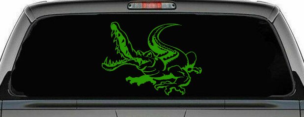 Snapping Alligator or Crocodile Car or Truck Window Decal Sticker