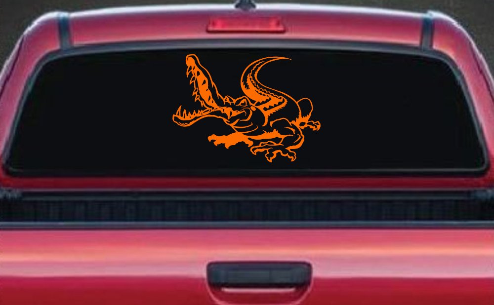 Snapping Alligator or Crocodile Car or Truck Window Decal Sticker