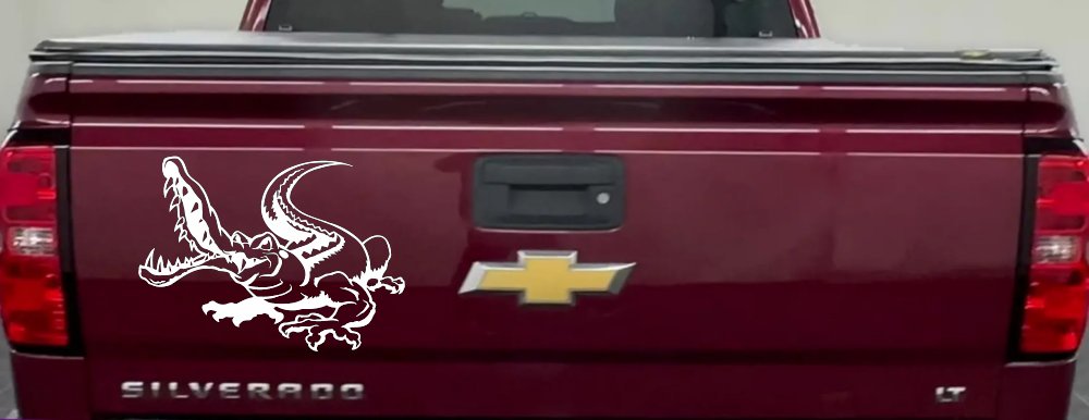 Snapping Alligator or Crocodile Car or Truck Window Decal Sticker