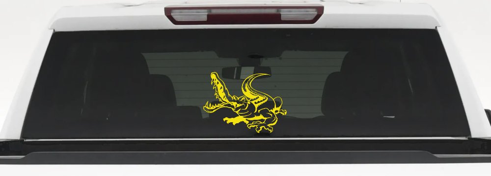 Snapping Alligator or Crocodile Car or Truck Window Decal Sticker