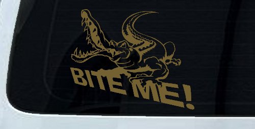 Bite Me Alligator or Crocodile Car or Truck Window Decal Sticker