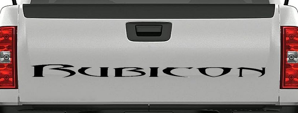 Tribal Rubicon Off Road Car or Truck Window Decal Sticker (Black)