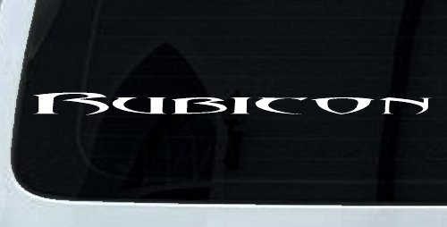 Tribal Rubicon Off Road Car or Truck Window Decal Sticker (White)