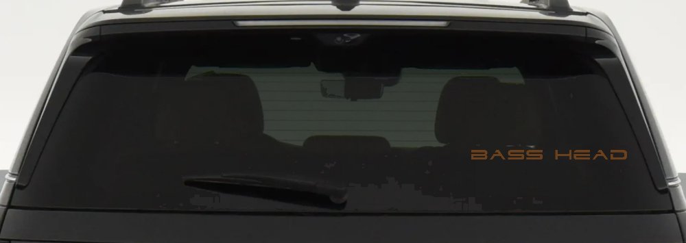 Bass Head Car or Truck Window Decal Sticker (Copper)