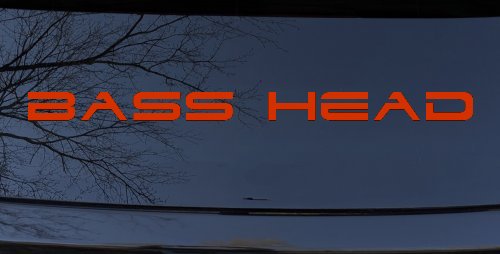 Bass Head Car or Truck Window Decal Sticker