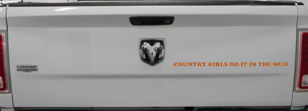 Country Girls Do It In the Mud Funny Off Road Side By Side for wheeler and Car or Truck Window Decal Sticker (Nut Brown)