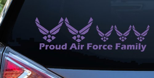 Proud Air Force Stick Family 3 Kids Car or Truck Window Decal Sticker